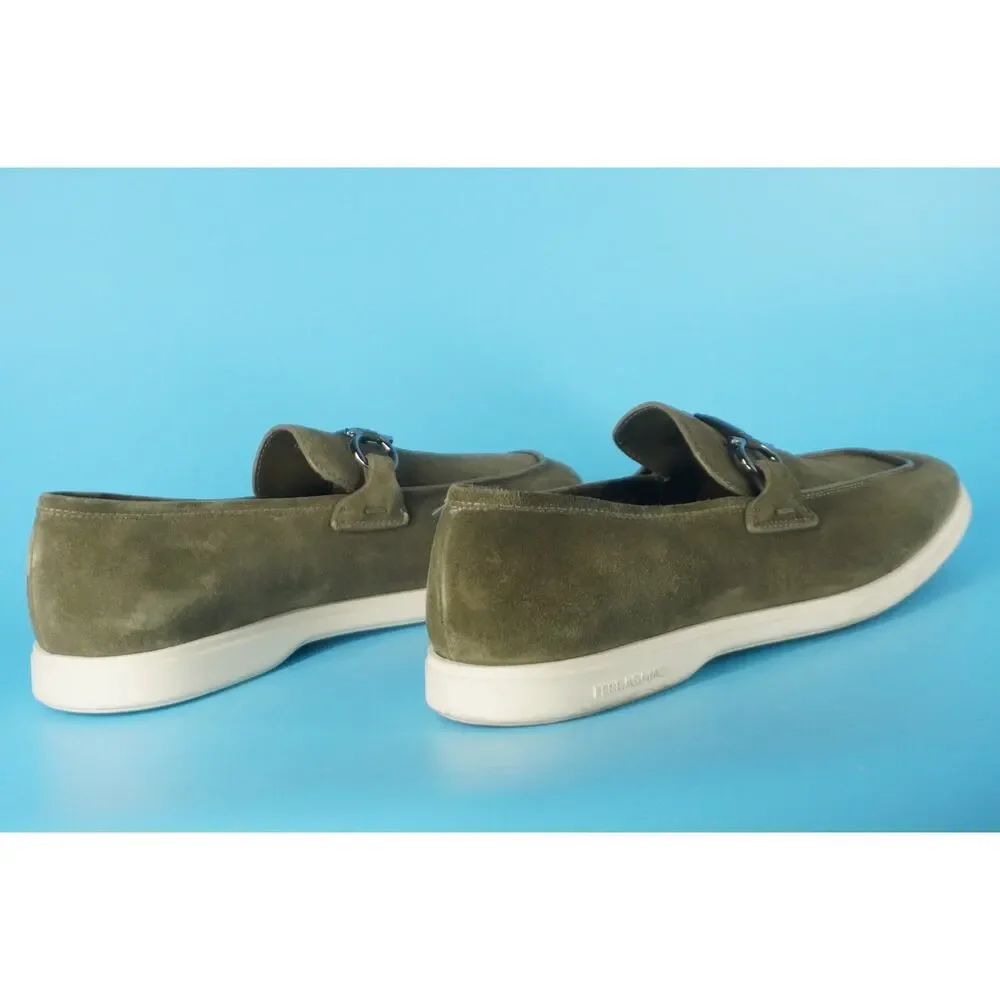 Salvatore Ferragamo Cosimo Suede Driving Loafers size 9 M moccasins Bit NIB $950